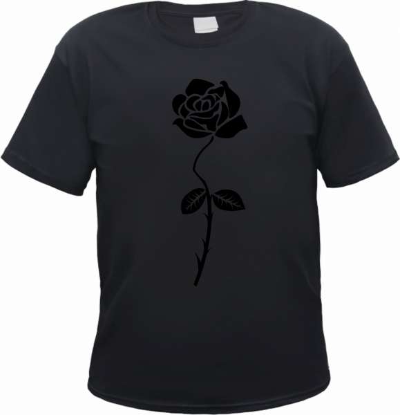 Rose Herren T-Shirt - Aufdruck schwarze Variante - Tee Shirt