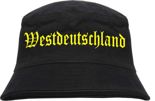 Westdeutschland Fischerhut - Druckfarbe Gelb - Bucket Hat