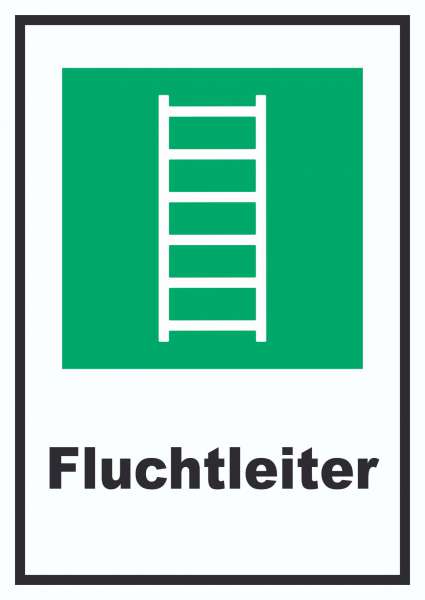 Fluchtleiter Schild