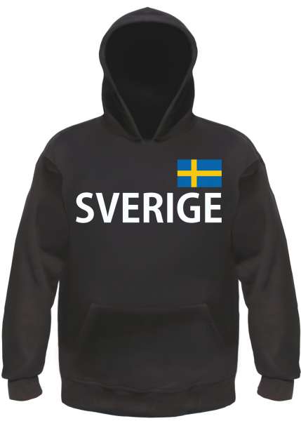 Sverige Kapuzensweatshirt - bedruckt mit Flagge - Hoodie Kapuzenpullover