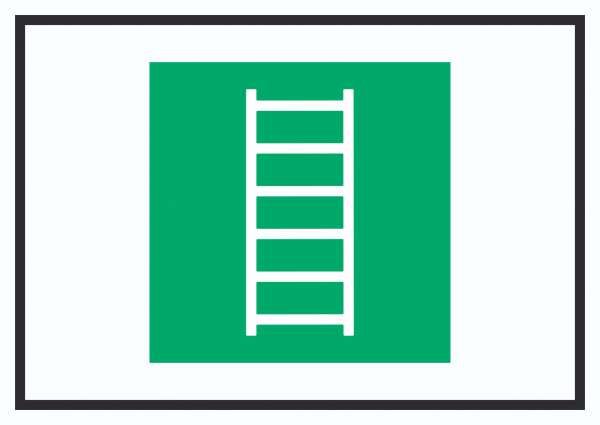Fluchtleiter Symbol Schild