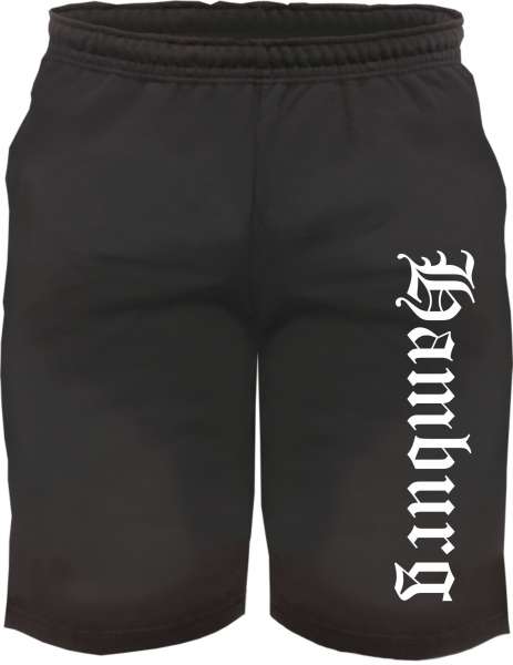 Hamburg Sweatshorts - Altdeutsch bedruckt - Kurze Hose Shorts