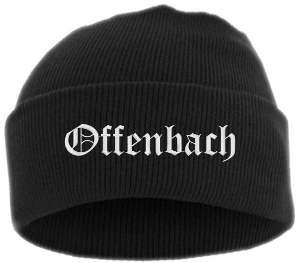 Offenbach Umschlagmütze - Altdeutsch - Bestickt - Mütze mit breitem Umschlag