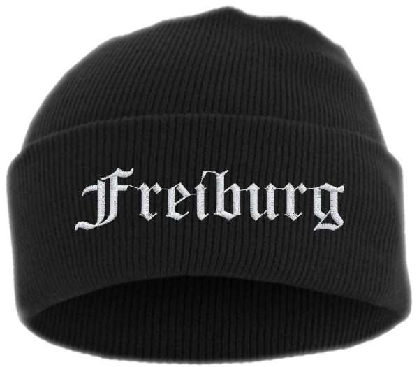 Freiburg Umschlagmütze - Altdeutsch - Bestickt - Mütze mit breitem Umschlag
