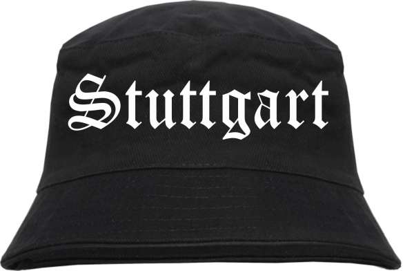 Stuttgart Fischerhut - Altdeutsch - bedruckt - Bucket Hat Anglerhut Hut