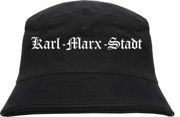 Karl-Marx-Stadt Fischerhut - Altdeutsch - bedruckt - Bucket Hat Anglerhut Hut