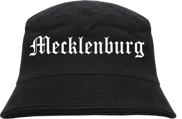 Mecklenburg Fischerhut - Altdeutsch - bedruckt - Bucket Hat Anglerhut Hut