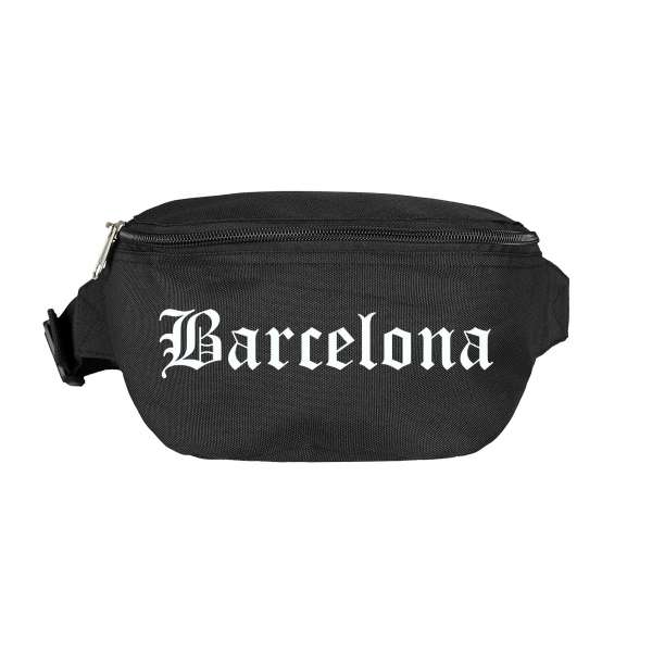 Barcelona Bauchtasche - Altdeutsch bedruckt - Gürteltasche Hipbag