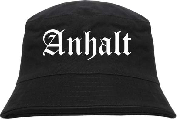 Anhalt Fischerhut - Altdeutsch - bedruckt - Bucket Hat Anglerhut Hut