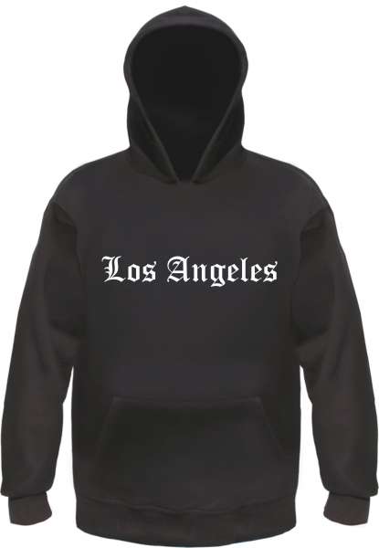 Los Angeles Kapuzensweatshirt - Altdeutsch bedruckt - Hoodie Kapuzenpullover