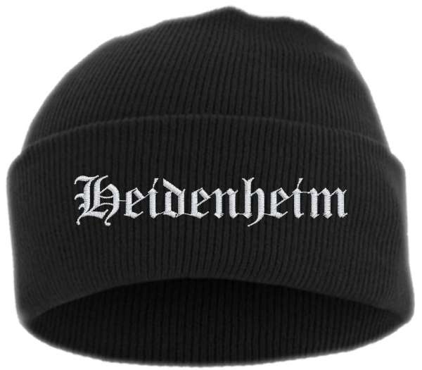 Heidenheim Umschlagmütze - Altdeutsch - Bestickt - Mütze mit breitem Umschlag
