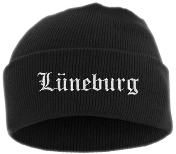 Lüneburg Umschlagmütze - Altdeutsch - Bestickt - Mütze mit breitem Umschlag