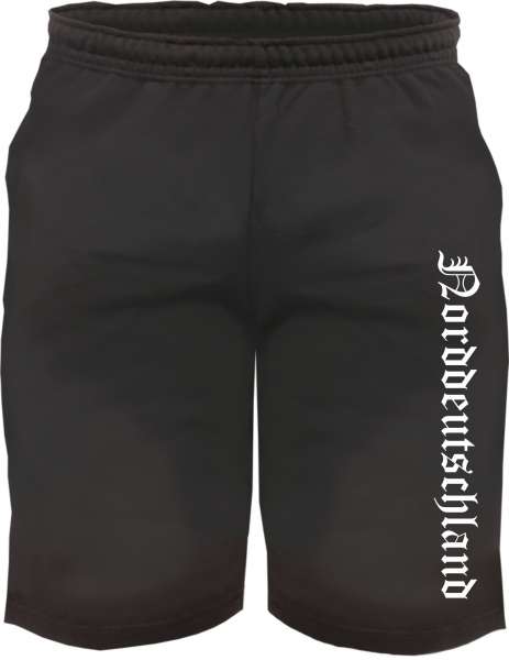 Norddeutschland Sweatshorts - Altdeutsch bedruckt - Kurze Hose Shorts