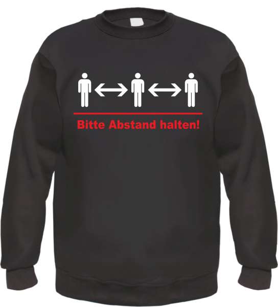 Bitte Abstand halten - Herren Sweatshirt - Abstandhalten Pullover