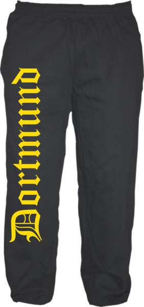 Dortmund Jogginghose - Altdeutsch - Druckfarbe Gelb - Sweatpants Hose