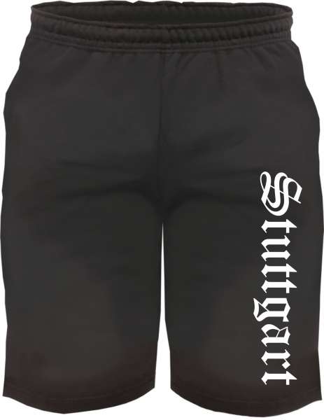 Stuttgart Sweatshorts - Altdeutsch bedruckt - Kurze Hose Shorts