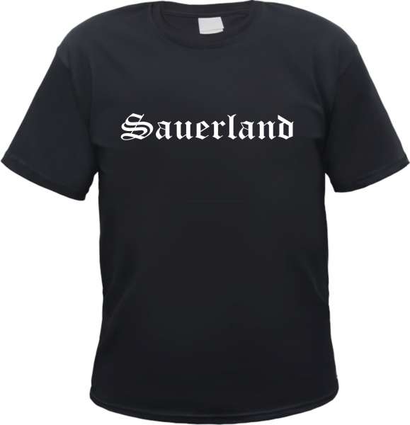 Sauerland Herren T-Shirt - Altdeutsch - Tee Shirt