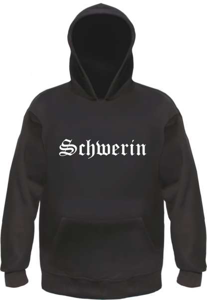 Schwerin Kapuzensweatshirt - Altdeutsch bedruckt - Hoodie Kapuzenpullover