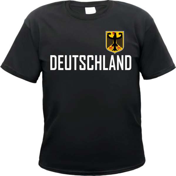 Deutschland Herren T-Shirt - mit Wappen - Tee Shirt