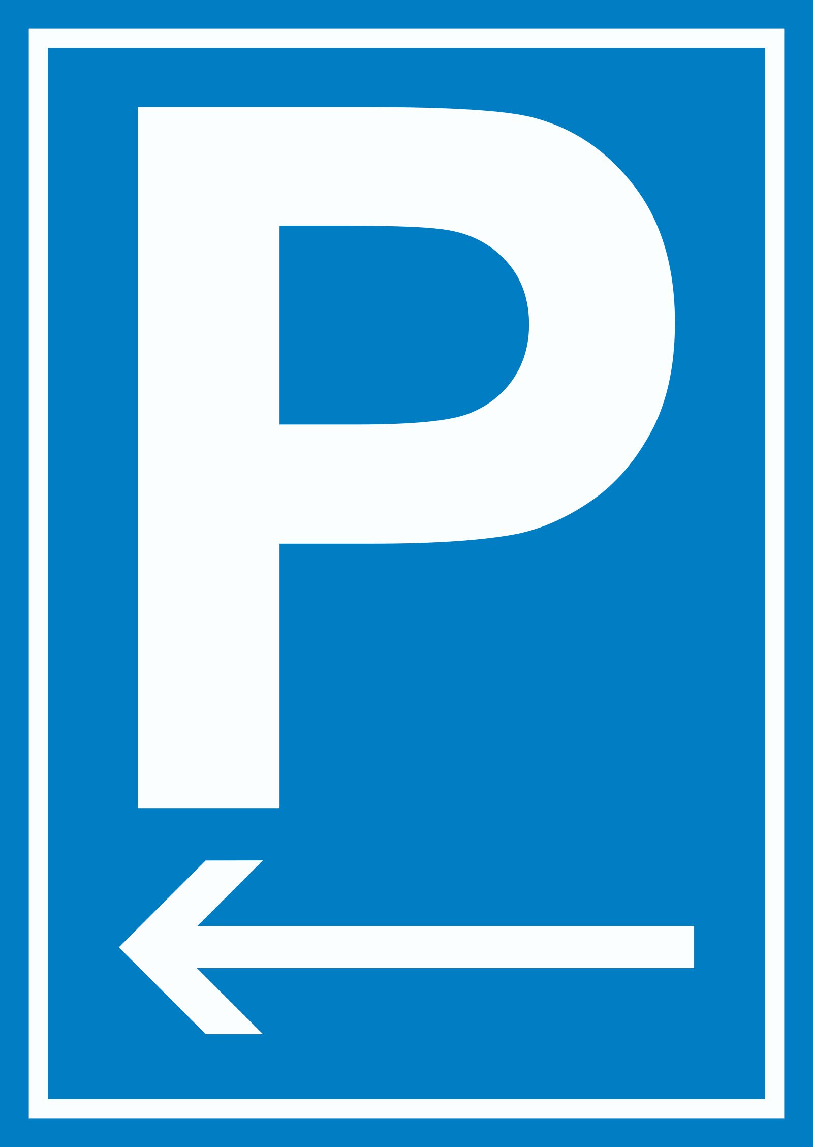 Schild Parkplatz P  Nur für Kunden PVC 25x40cm 41.5126 