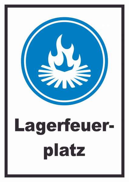 Lagerfeuerplatz Schild