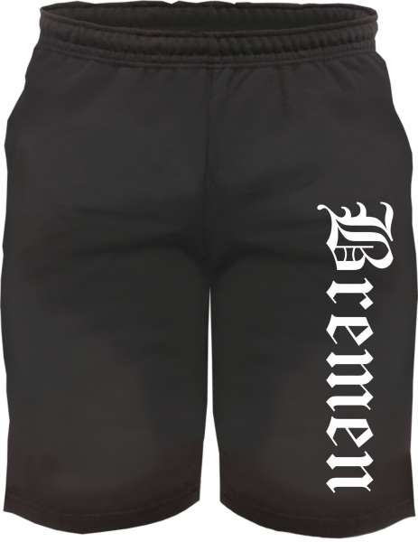 Bremen Sweatshorts - Altdeutsch bedruckt - Kurze Hose Shorts