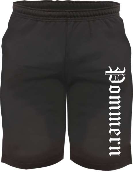 Pommern Sweatshorts - Altdeutsch bedruckt - Kurze Hose Shorts