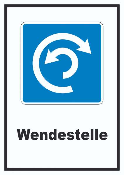 Wendestelle Umdrehen erlaubt Symbol und Text