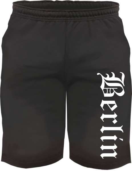 Berlin Sweatshorts - Altdeutsch bedruckt - Kurze Hose Shorts