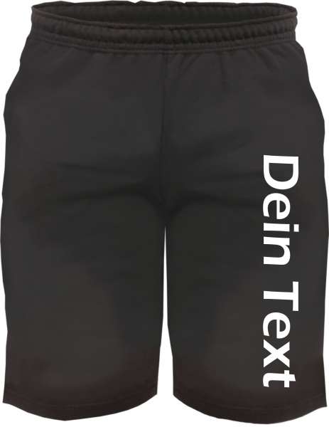 Individuelle Sweatshort - Blockschrift - Wunschtext Druck - Kurze Hose