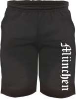 München Sweatshorts - Altdeutsch bedruckt - Kurze Hose Shorts München Sweatshorts - Altdeutsch bedruckt - Kurze Hose Shorts