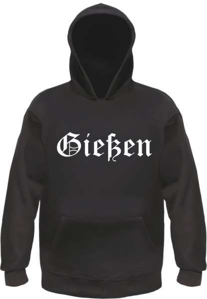 Gießen Kapuzensweatshirt - Altdeutsch bedruckt - Hoodie Kapuzenpullover