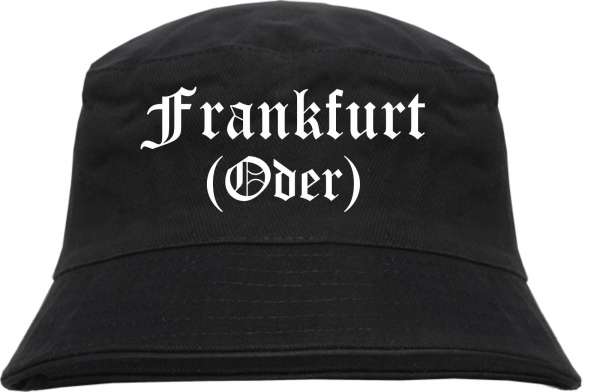 Frankfurt/Oder Fischerhut - Altdeutsch - bedruckt - Bucket Hat Anglerhut Hut