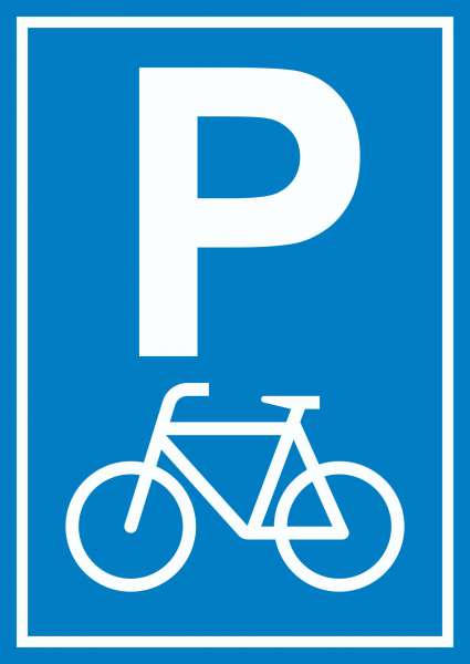 Fahrrad Parkplatz Räder Abstellplatz Schild