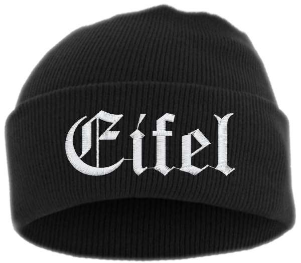 Eifel Umschlagmütze - Altdeutsch - Bestickt - Mütze mit breitem Umschlag