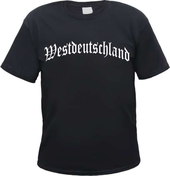 Westdeutschland Herren T-Shirt - Altdeutsch gebogen - Tee Shirt