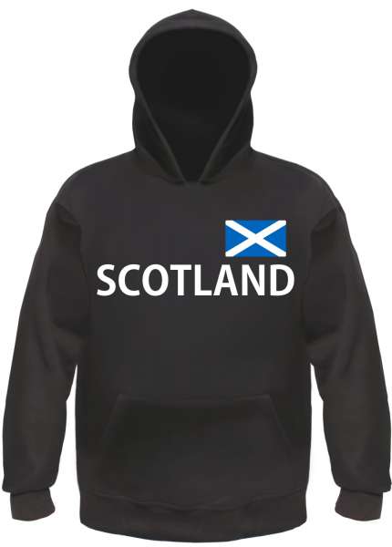 Scotland Kapuzensweatshirt - bedruckt mit Flagge - Hoodie Kapuzenpullover