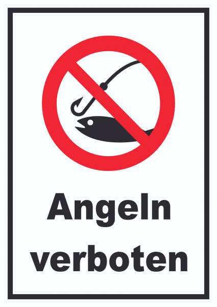 Angeln verboten Schild
