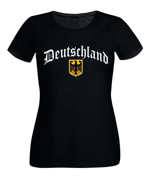 Deutschland mit Wappen Damen T-Shirt Germany
