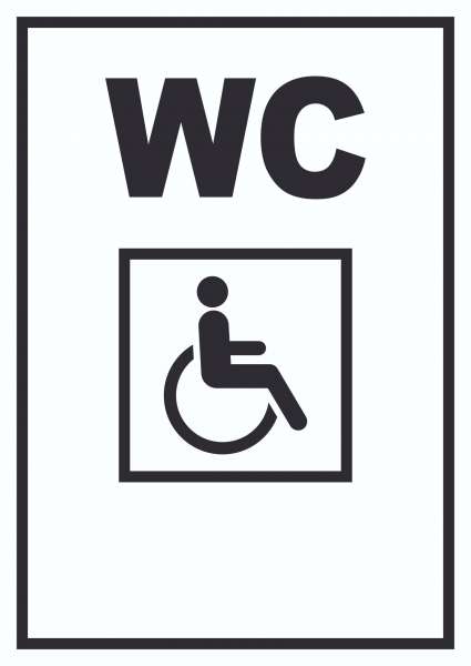 WC Behinderten Schild