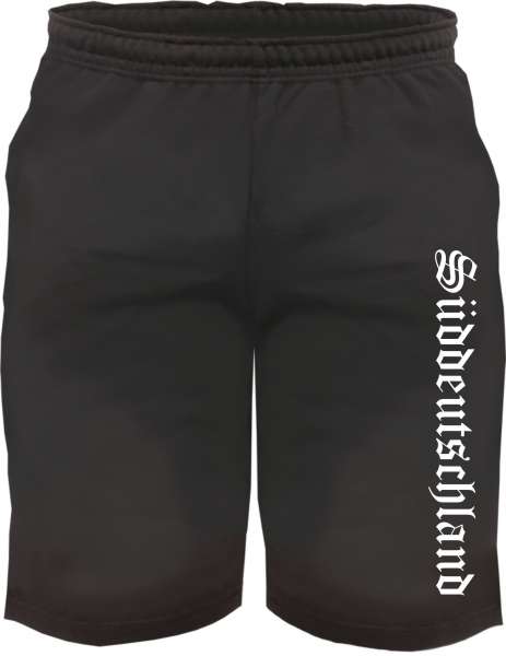 Süddeutschland Sweatshorts - Altdeutsch bedruckt - Kurze Hose Shorts