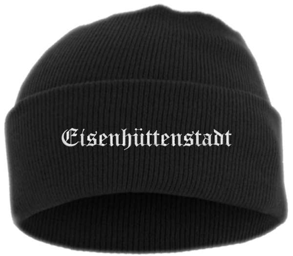 Eisenhüttenstadt Umschlagmütze - Altdeutsch - Bestickt - Mütze mit breitem Umschlag