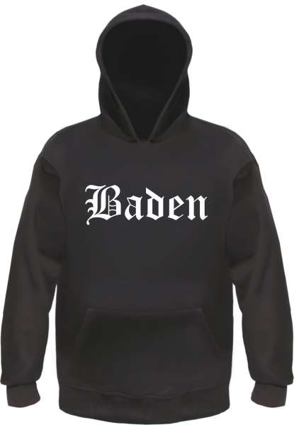 Baden Kapuzensweatshirt - Altdeutsch - bedruckt - Hoodie Kapuzenpullover