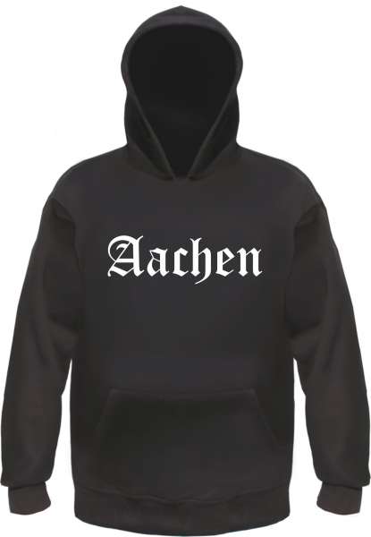Aachen Kapuzensweatshirt - Altdeutsch bedruckt - Hoodie Kapuzenpullover